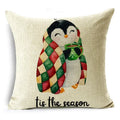 Axyaa Festive Christmas Tree Pillow Cover for Home Decoration