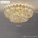 Axyaa Modern Crystal Ceiling Chandelier LED Pendant Light for Living Room Bedroom