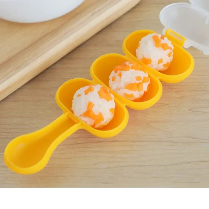 Axyaa Baby Rice Ball Mold Set - Kids Sushi Maker Kit & Vegetable Mould