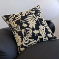 Nordic Floral Embroidery Pillow Cover 45x45, Axyaa Home Decor