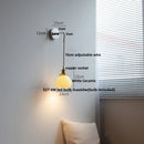 Axyaa White Ceramic LED Wall Sconce | Modern Nordic Style Stair Light Fixture