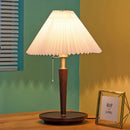 Axyaa Nordic Wood Table Lamp: Retro Japanese Style for Bedroom, Living Room, Hall