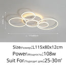 Axyaa LED Ceiling Lamp with Remote Dimming for Modern Home Decor