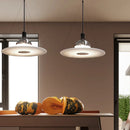 Axyaa LED Saucer Ceiling Chandelier - Modern Artistic Design for Dining and Bedroom Lighting