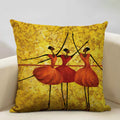 Axyaa African Woman Ethnic Cushion Cover 45x45cm