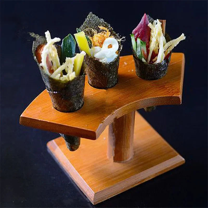 Axya Bamboo Sushi Roll Rack for Purple Cabbage Sushi Rolls and More