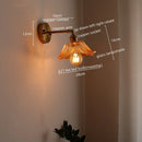 Axyaa Copper LED Wall Lights Modern Style Glass Wall Lamp