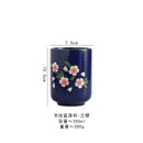 Axyaa Hand Painted Ceramic Water Cup for Home Coffee - Wind Design