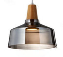 Axyaa Solid Wood Art Glass Pendant Chandelier for Home Decor