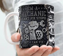 Axyaa Stupid Fix Ceramic Office Coffee Mug, Funny Christmas Gift Cup