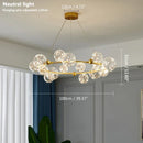 Axyaa Nordic Ring Star Chandelier Glass Ball Pendant Light