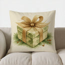 Axyaa Camo Gift Box Pillow Cover for Festive Decor in Sofa, Bedroom, Car