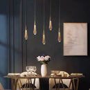 Axyaa Crystal Chandelier: Modern LED Pendant Lighting for Restaurant, Bar, and Staircase.