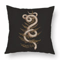 Axyaa Retro Flower Fox Pillowcase in Peach Skin Velvet.