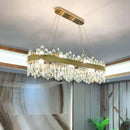 Axyaa Gold Black Luxury Crystal Chandelier Hanging Lamp for Indoor Lighting