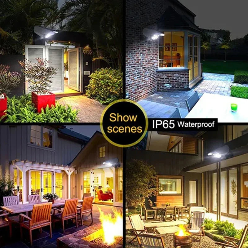 Axyaa Solar Motion Sensor Security Camera Light.IP65 Waterproof, 3 Modes.