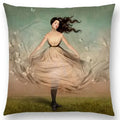 Axyaa Elegant Lady Fantasy Pillow Case for a Free Mind