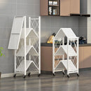 Axyaa Multi-layer Folding Storage Rack with Wheels
