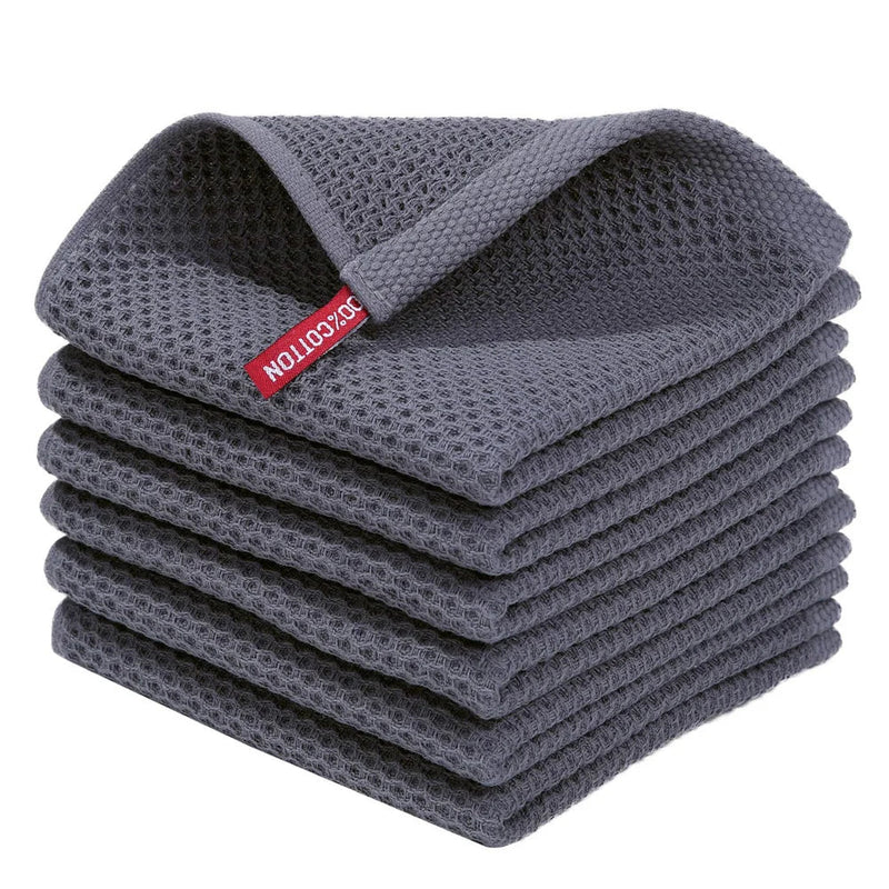 Axyaa Cotton Towel Set | Soft & Absorbent Kitchen Dishcloths | Multi-Purpose Wash Cloths