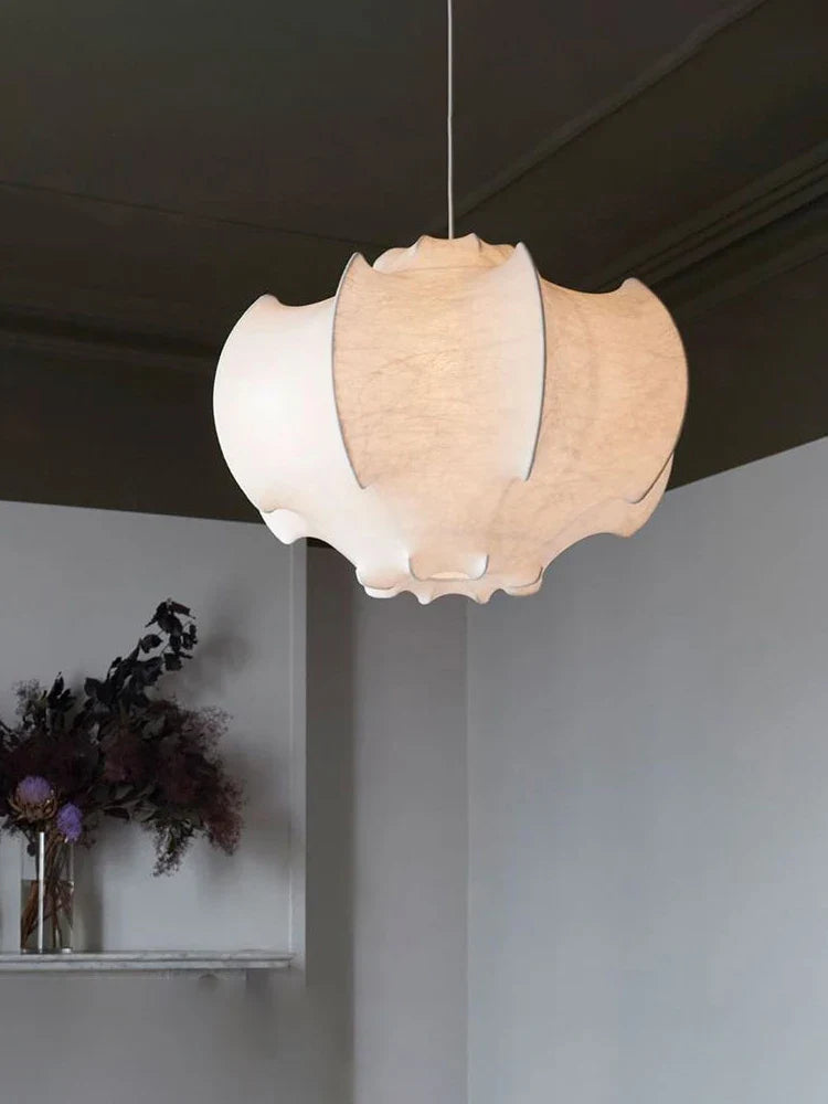 Axya French Silk Chandelier Cream Style Pendant Lamps