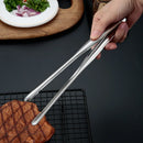 Axyaa Stainless Steel BBQ Clips with Extended Handle - Kitchen & Restaurant Cooking Tool