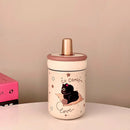 Axyaa Kawaii Cat Coffee Tumbler Stainless Steel 316 Thermal Water Bottle 500ml