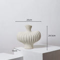 Axyaa Fringe Vase: Irregular Heterophore Floral Arrangement Porcelain Ornament