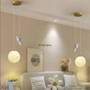 Axyaa Astronaut Landing Boys' LED Pendant Lights for Kid's Bedroom