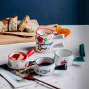 Axyaa Mini Milk Pot with Seasoning Handle - Creative Ceramic Milk Cup, 50ml