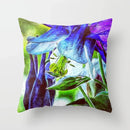 Axyaa Decor Pillowcase: Flower Print Square, Bedroom & Living Room 45x45cm