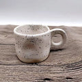 Axyaa Modern Print Ceramic Mug with Ring Handle - Set of 2
