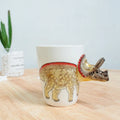 Axyaa Dinosaur Ceramic Coffee Cup - 3D Animal Shape - Office Home Decor & Gift