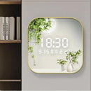 Axyaa Digital Display Cushion Clock Porch Decor Wall Art Square Living Room Creative Clock