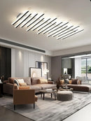 Axyaa Modern LED Strip Ceiling Chandelier for Living Room, Office, Restaurant, and Bar