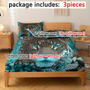 Axyaa Angry Leopard Pattern Bed Sheets - Soft & Comfortable Bedroom Set
