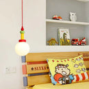 Axyaa Glass Ball Pendant Light: Nordic Macaron Color Design for Kids’ Room and Bedroom