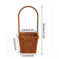 Wicker Basket Organizer by Axyaa: Stylish Storage for Home Decor, Picnics & Plants