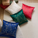 Axyaa Nordic Snowflake Embroidered Pillowcase Cojines 45x45cm