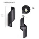 Axyaa 12W LED Wall Light, IP65 Waterproof Indoor Outdoor Up Down Lamp for Garden, Porch, Balcony