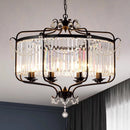Axyaa Luxe Crystal Iron Art Chandelier for Living Dining Bedroom