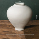 Axyaa Retro Chinese-style Porcelain Flower Vase Set - Earthenware & Kiln-transformed Accessories