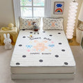 Axyaa Cool Silk Three-Piece Digital Print Latex Mat Set