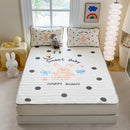 Axyaa Cool Silk Three-Piece Digital Print Latex Mat Set