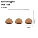 Axyaa Nordic Wooden Round Ball Pendant Lamp for Living Room & Bedroom