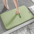Axyaa Cozy Coral Fleece Bath Mat - Gray