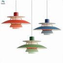 Axyaa Colorful Umbrella LED Pendant Light Nordic Style Lighting Fixtures