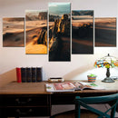 Axyaa Sandstone Plateau Hisma Desert Canvas Wall Art Set