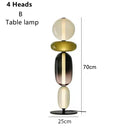 Axyaa Candy Style Glass LED Floor Lamp Table for Bedroom, Living Room