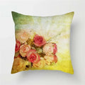 Axyaa Pink Floral Polyester Throw Pillow Cover 45X45cm