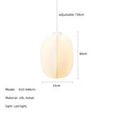 Axyaa Silk Pendant Light: Ancient Wabi Sabi Style for Living Room and Dining Hall